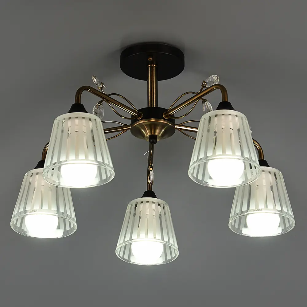 Люстра потолочная Wink Дарина A3453/5, 5 ламп, 15 м², цвет бронза/белый STLM-2199349 - Вид №1