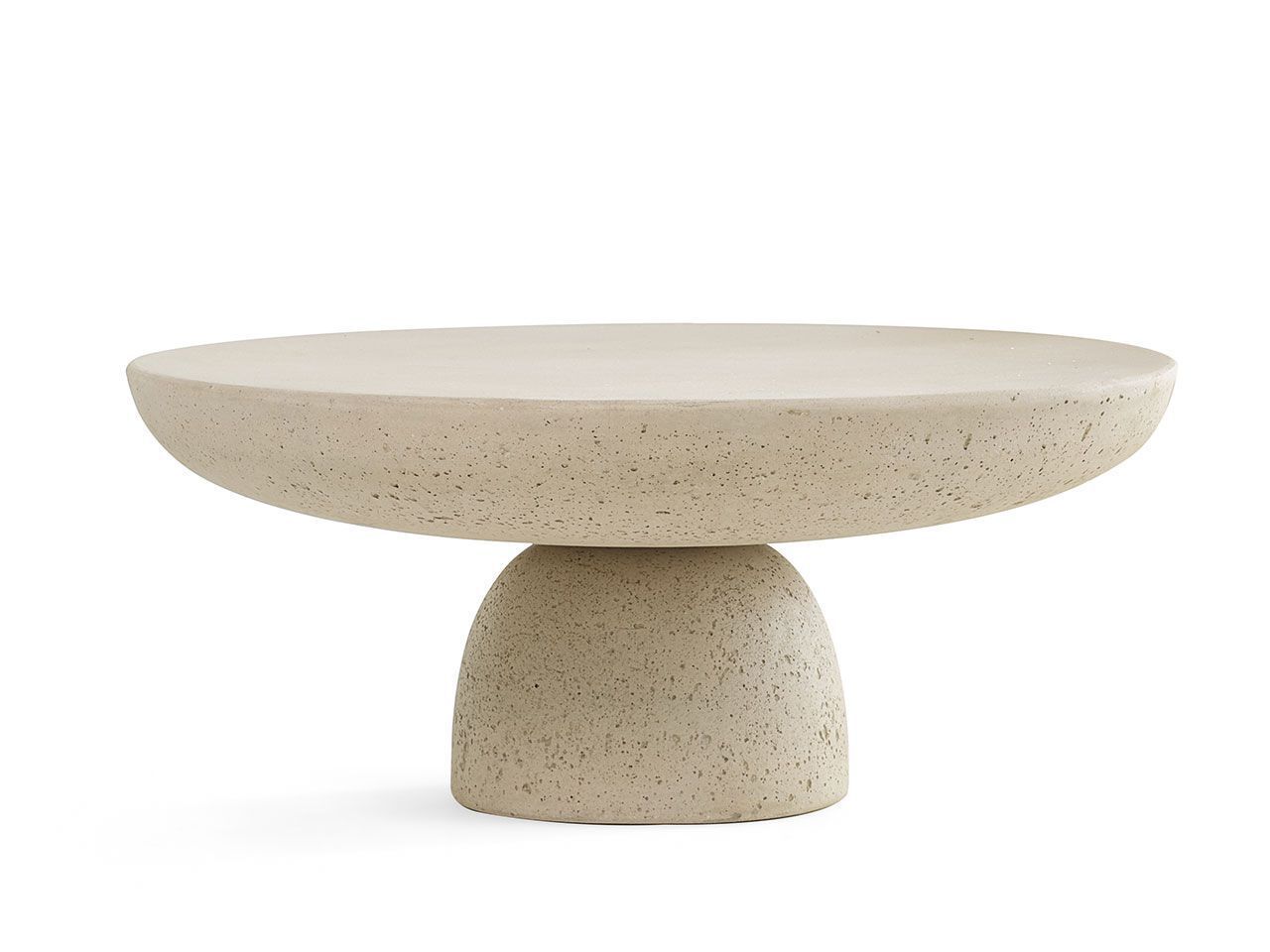 Бетонный низкий круглый журнальный столик In Stock Mogg ARCH-00045315