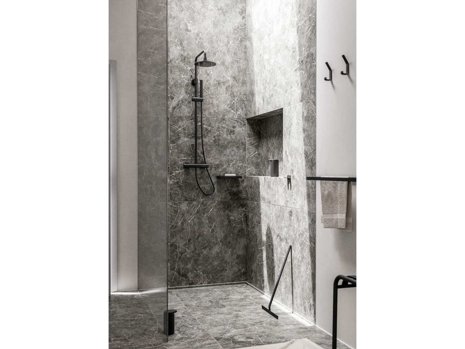 Вешалка для полотенец из алюминия ZONE DENMARK Rim ARCH-00039312 - Вид №3