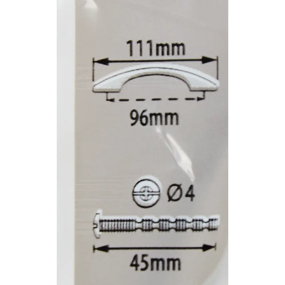 Ручка-скоба Inspire Chic 111 мм ЦАМ цвет никель STLM-2202520 - Вид №4