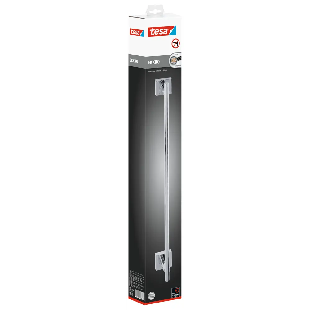 Держатель для полотенец Tesa Ekkro цвет серебристый STLM-2208338 - Вид №1