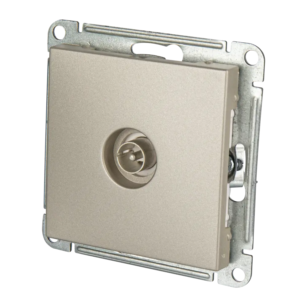 TV розетка SYSTEME ELECTRIC W59 для скрытого монтажа в платине 82797857 STLM-0036013 - Вид №1