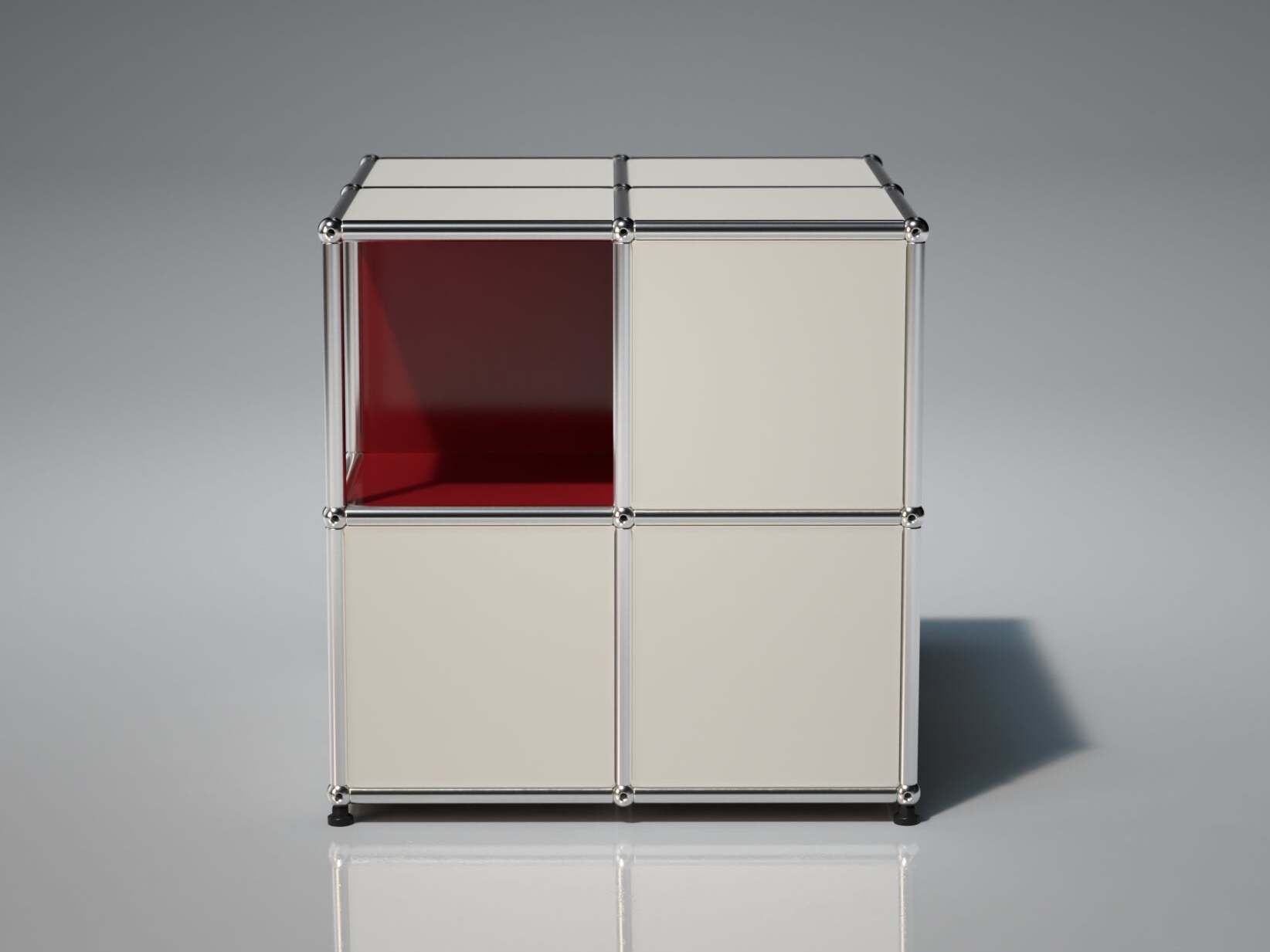 Стальной журнальный столик с отсеком для хранения USM TESSELLATE ARCH-00064241 - Вид №1