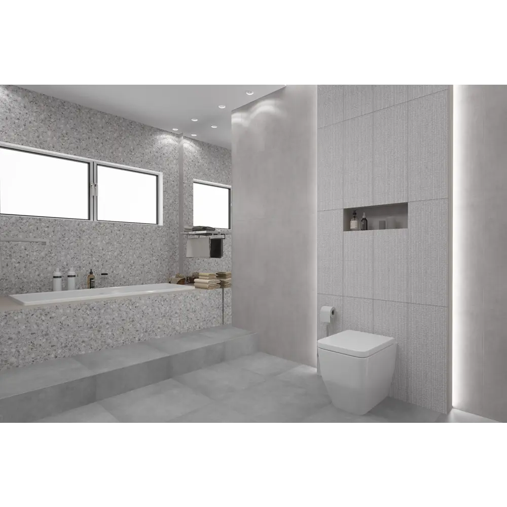Плитка настенная Azori Alba Bianco 25.1x70.9 см 1.25 м² цвет белый STLM-2065417 - Вид №1