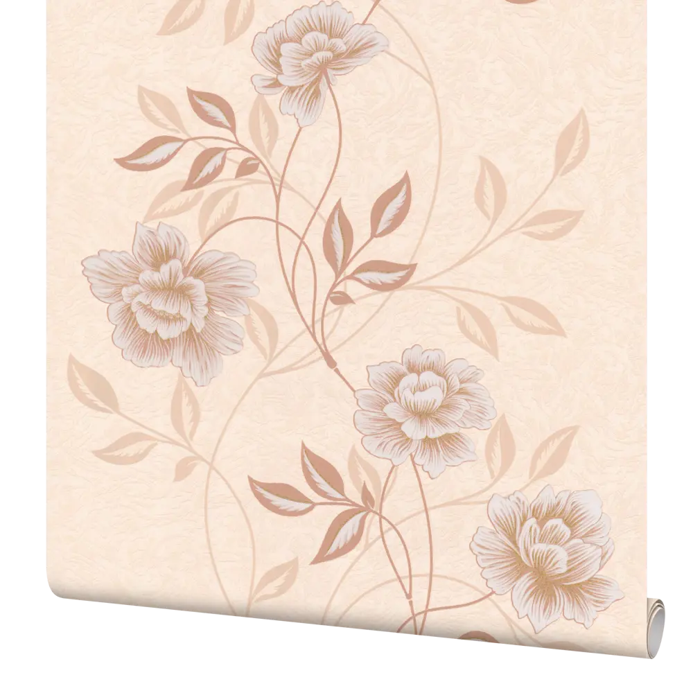 Обои виниловые Home Color Jardin бежевые 0.53 м 136-22 STLM-2005876