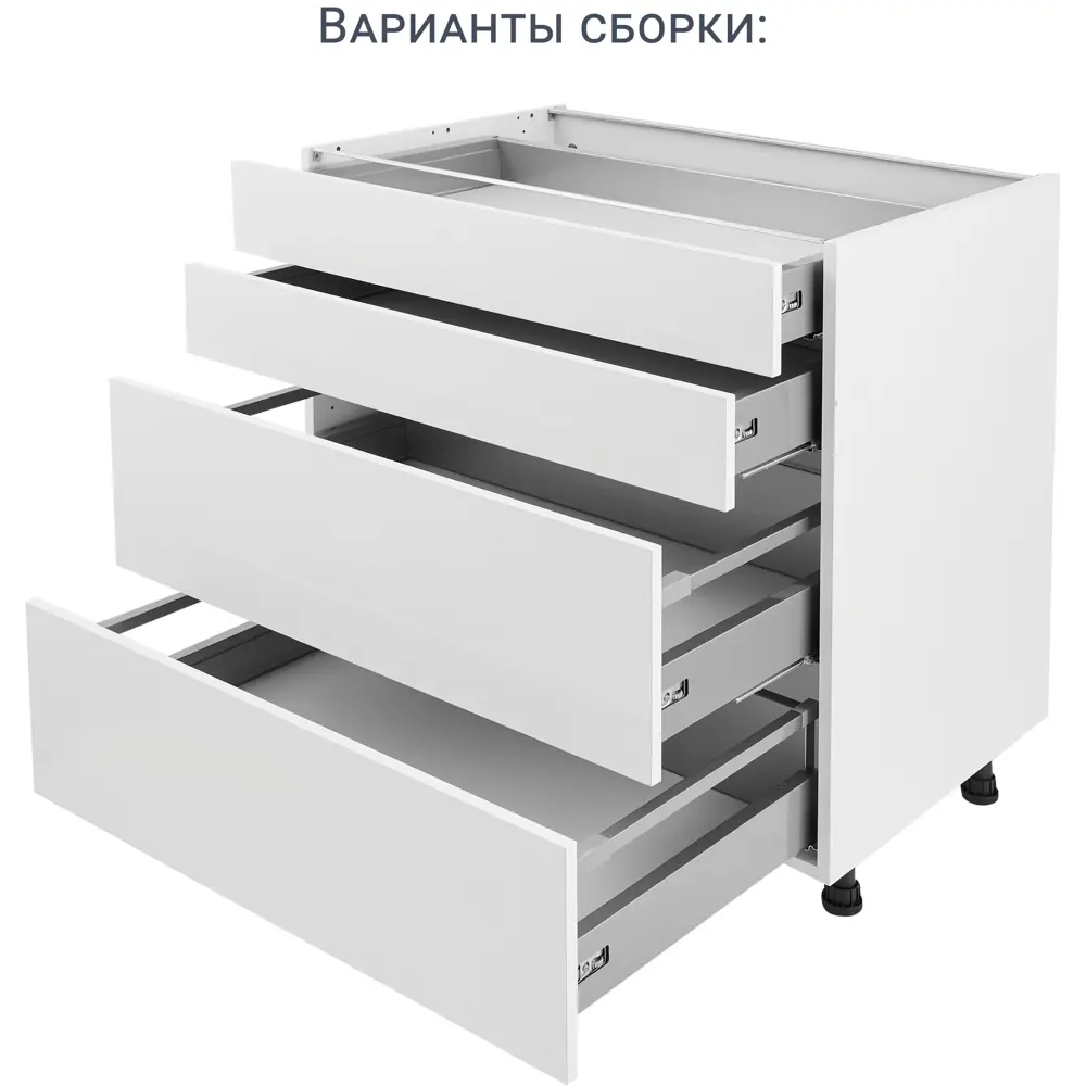 Фасад кухонного шкафа Аша 79.7x25.3 см KONSENSA ДСП цвет белый STLM-2099372 - Вид №18