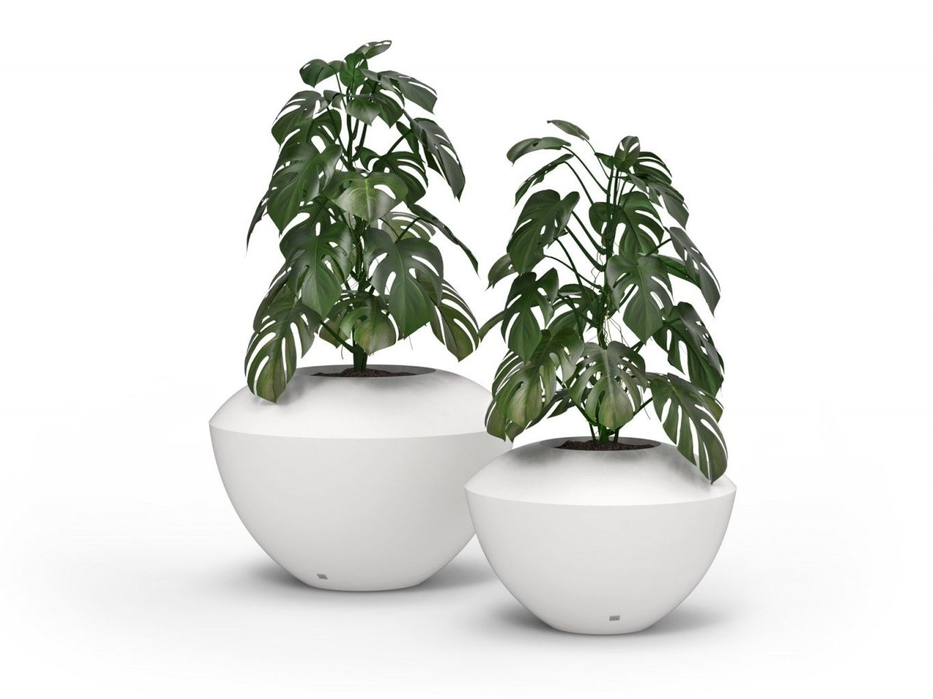 Круглый садовый горшок из стекловолокна GANSK SPIN ARCH-00106017