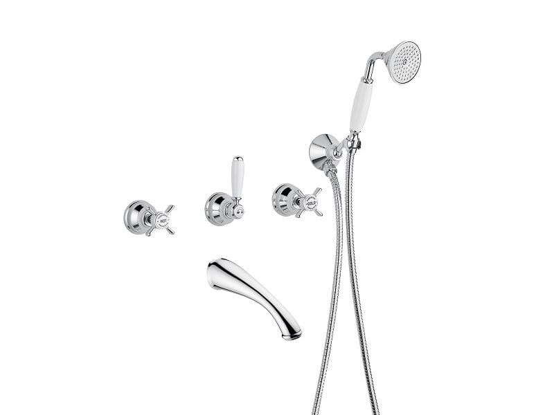 Набор для душа с 5 отверстиями из хромированной латуни Bugnatese PRINCETON ARCH-00044301