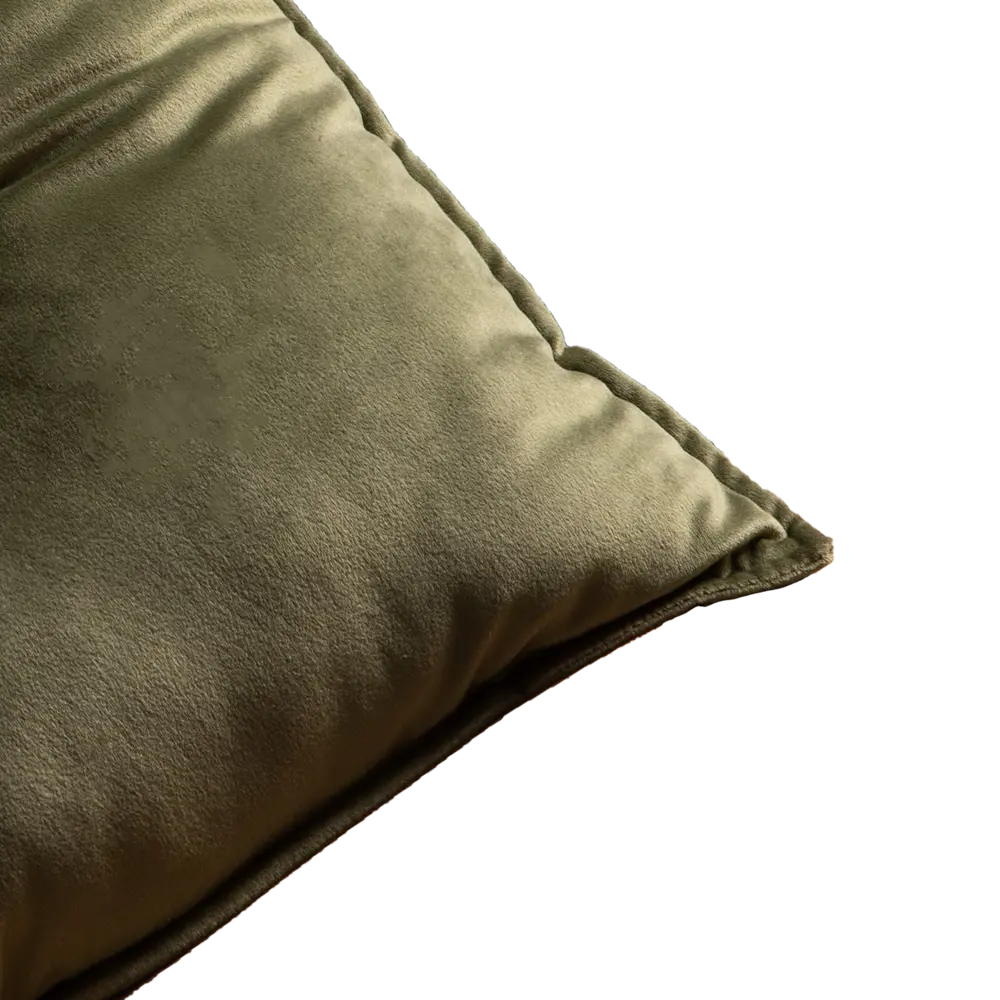 Подушка с пуговицей Бархат 43x43 см цвет зеленый 89112393 STLM-2119626 LINEN WAY  - Вид №2