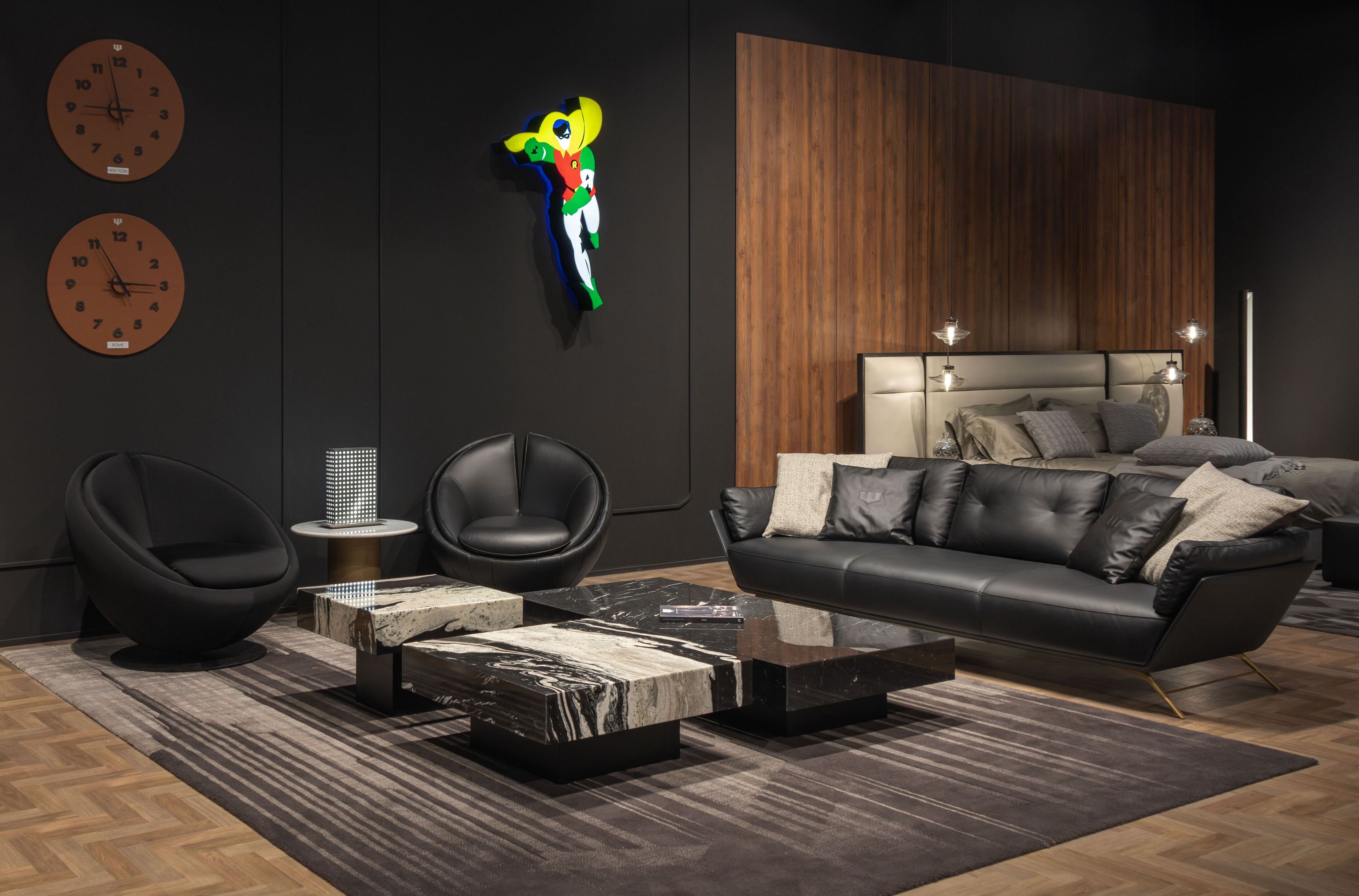 Кожаное вращающееся кресло Wayne Enterprises Home Collection WE-003/L ARCH-00086911 - Вид №7