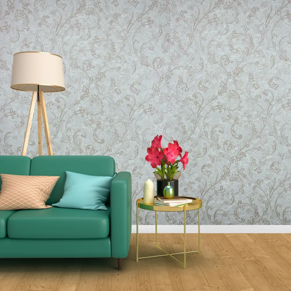 Обои флизелиновые Startdeco Магдалена зеленые 1.06 м 989323 STLM-2125329 - Вид №2