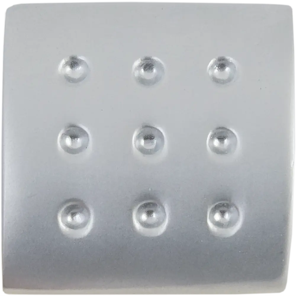 Мебельная ручка-кнопка Edson 1293 20x20 мм цвет матовый хром STLM-2161224 - Вид №2