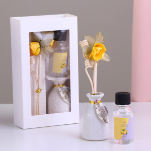 90638386 Набор подарочный "Прованс" ваза керамическая аромамасло лимон декор STLM-0319803 БОГАТСТВО АРОМАТА