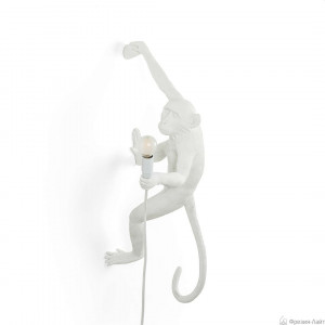 Seletti 14879 DX hanging MONKEY 1*4W настенный светильник обезьяна ПРАВЫЙ