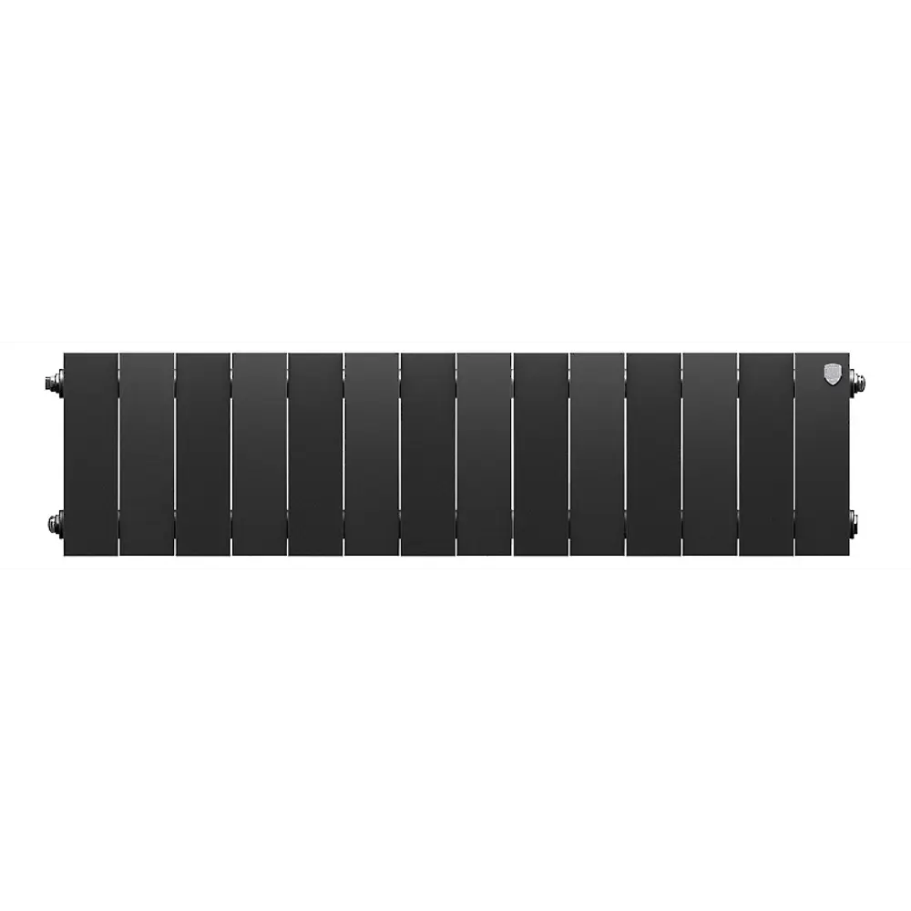 Радиатор секционный Royal Thermo Pianoforte 200/100 14 секций боковое подключение биметалл черный STLM-2164681 - Вид №1