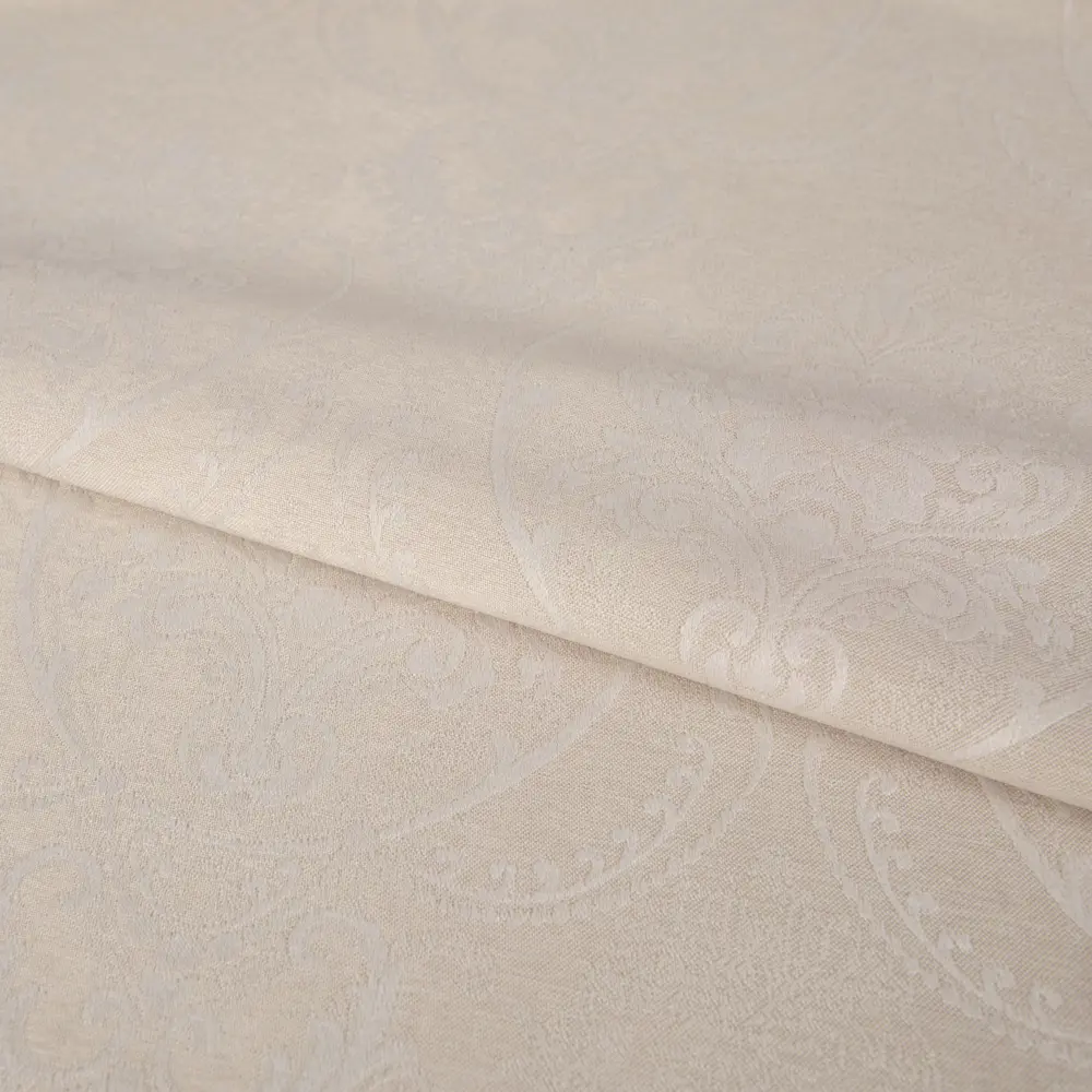 Ткань «Гурэ», 150 см, вензель, цвет молочный ТОРГОВЫЙ ДОМ ТЕКСТИЛЬ STLM-2115053