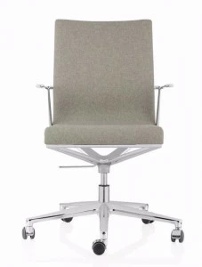 ICF Поворотный офисный стул из ткани с 5 спицами и подлокотниками Stick chair