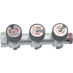 Коллектор распределительный REHAU для водоснабжения 3 выхода 3/4" 89384163