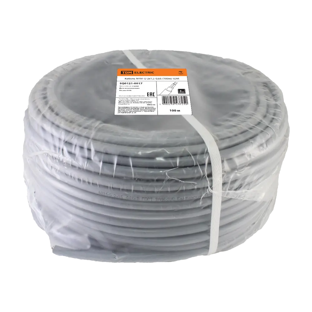 Кабель Tdm Electric NYM 3x2.5 50 м ГОСТ цвет серый 84574129 STLM-2048925  - Вид №1