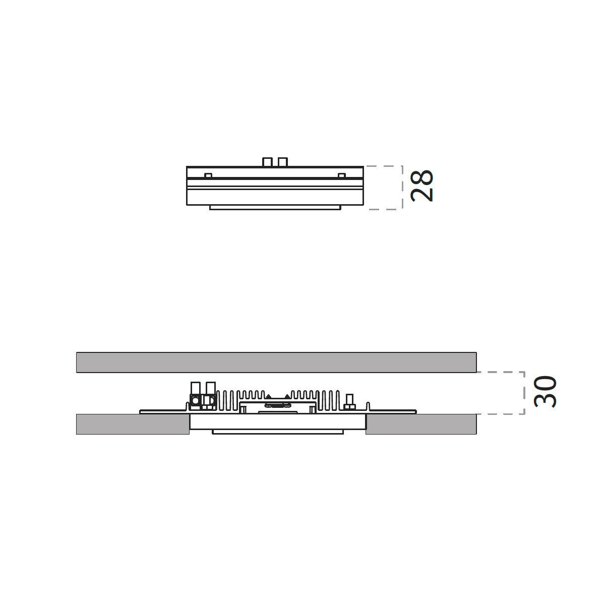 Встраиваемый светодиодный прожектор в Cristaly® 9010 novantadieci MINILED SQUARE ARCH-00118518 - Вид №2