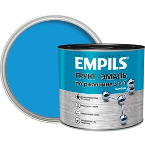 Грунт-эмаль по ржавчине 3в1 Empils PL гладкая цвет голубой 2.7 кг