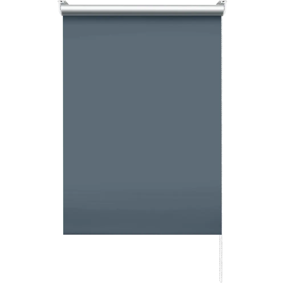 Штора рулонная блэкаут Эскар 50x160 см серо-синяя Denim 1 BLACKOUT STLM-2012644