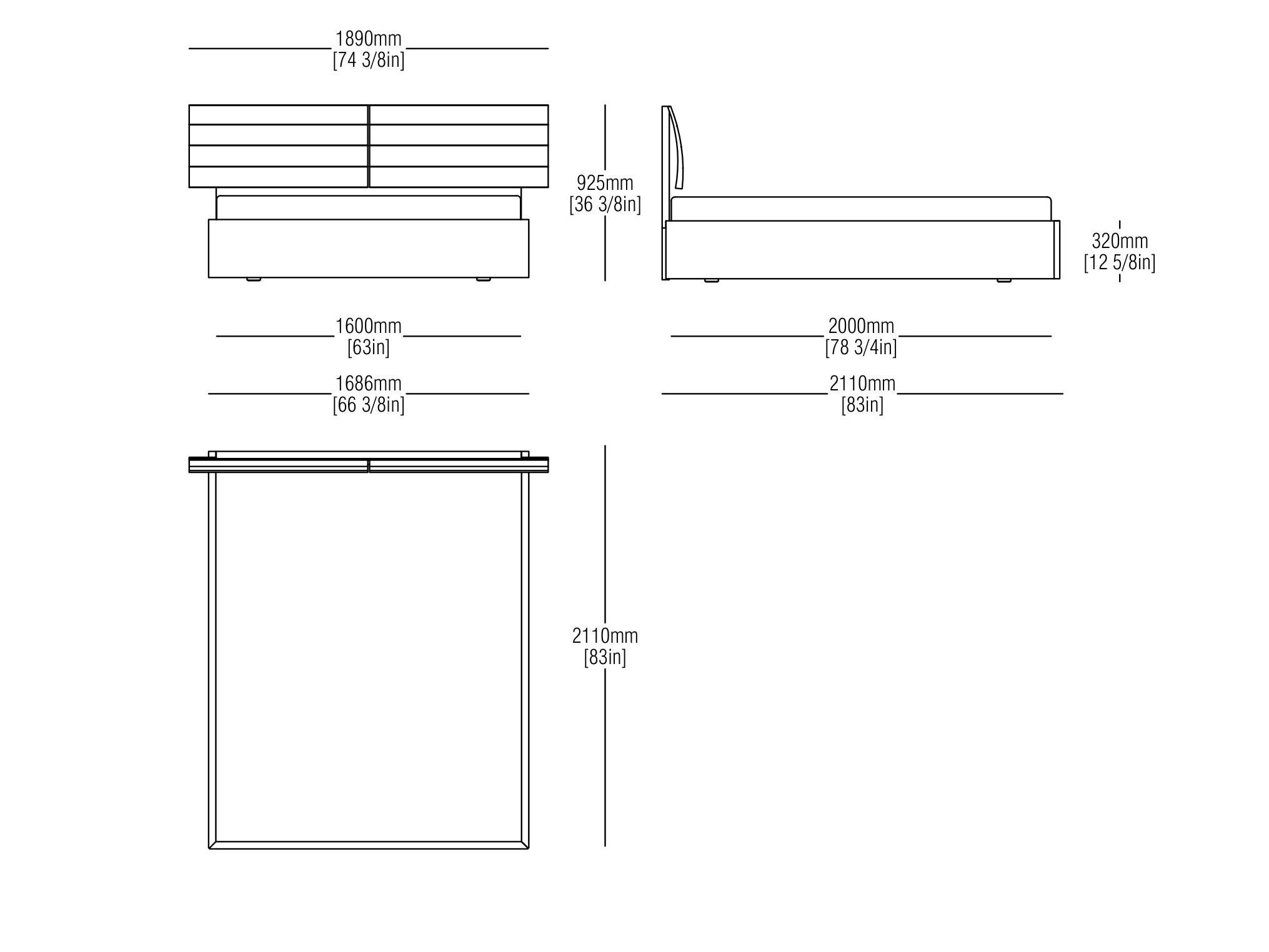 Деревянная двуспальная кровать MisuraEmme GIORGIA ARCH-00092194 - Вид №7