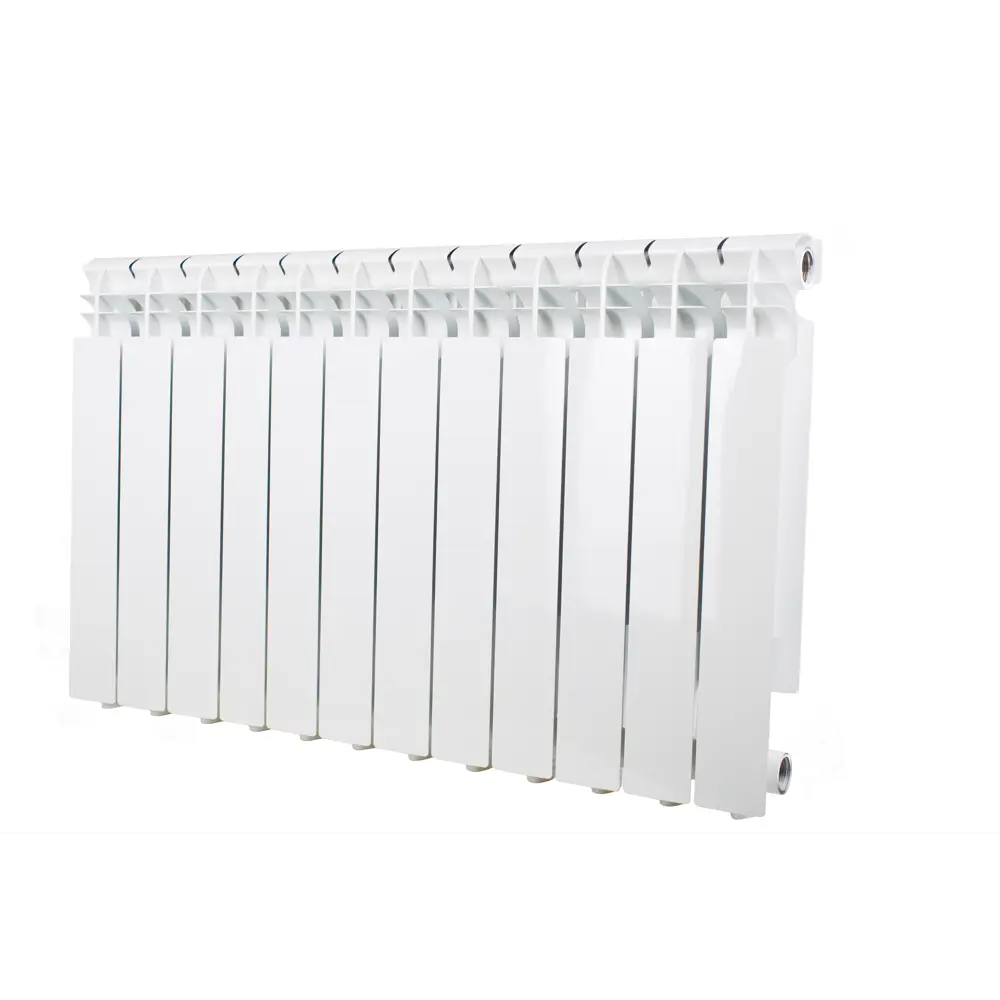 Радиатор секционный Equation Aluminium 500/96 12 секций боковое подключение алюминий белый STLM-2175040 - Вид №1