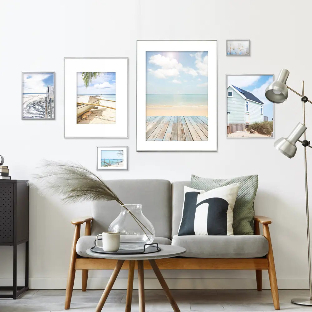 Фоторамка Kreaforta Lila серебристая 50x70 см для интерьерного декора 89398531 STLM-1583004 - Вид №3