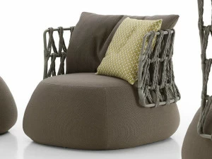 B&B Italia Outdoor Садовое кресло из ткани и полиэтиленовых волокон Fat-sofa outdoor