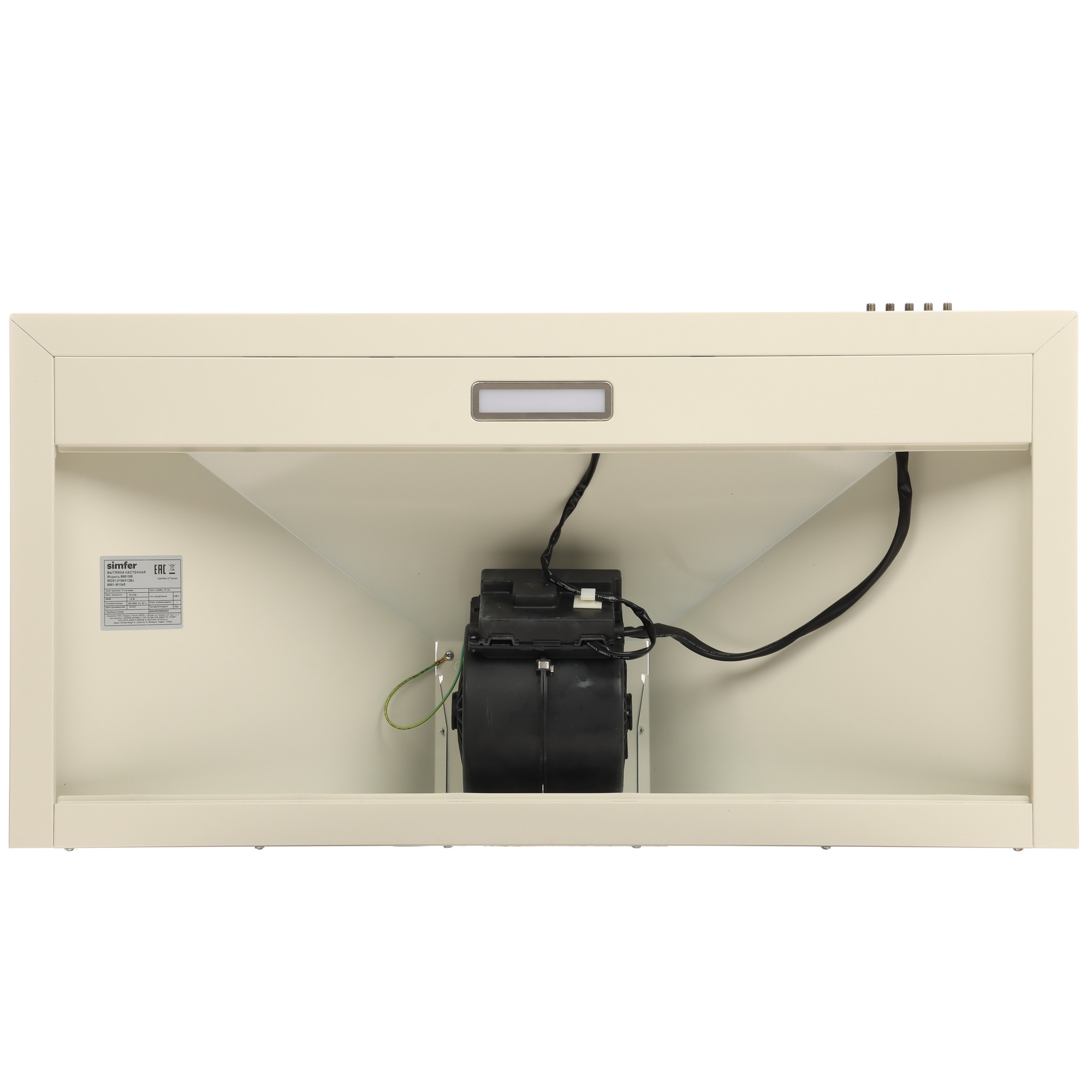 8131451 Вытяжка каминная Simfer  8961SM бежевый/золотистый STDN-0044101 - Вид №6