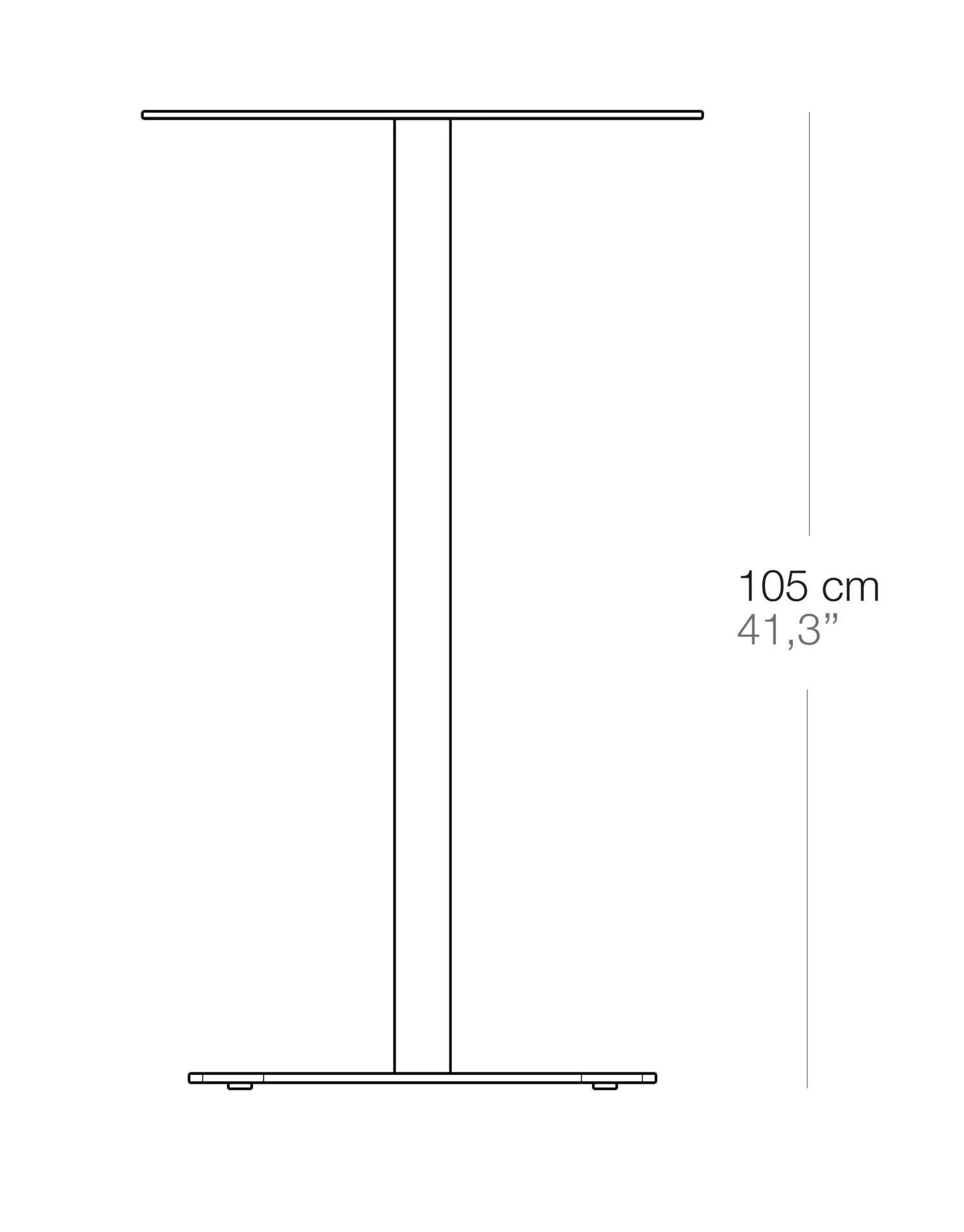 Алюминиевый высокий круглый садовый стол Bivaq Sirkel ARCH-00106499 - Вид №2