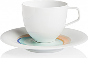 10609953 Furstenberg Чашка для эспрессо с блюдцем Furstenberg "Флюен. Игра цвета" 100мл Фарфор, Керамика