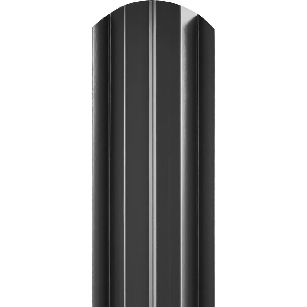 Santreyd Фигурный металлический штакетник для забора в цвете мокрый асфальт 83021869 STLM-0038756 - Вид №1