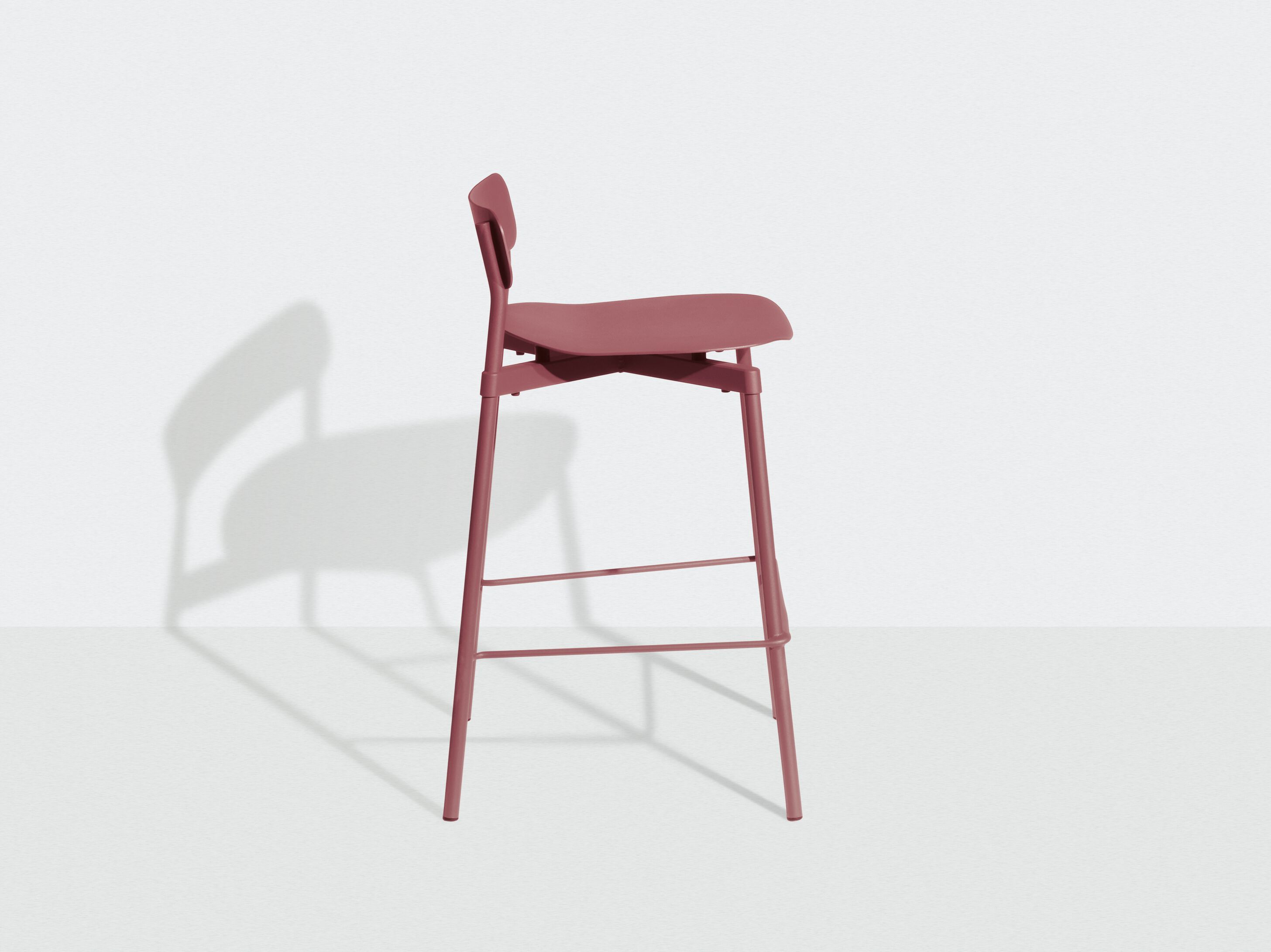 Высокий штабелируемый алюминиевый стул с порошковым покрытием с подставкой для ног Petite Friture Fromme ARCH-00091817 - Вид №25