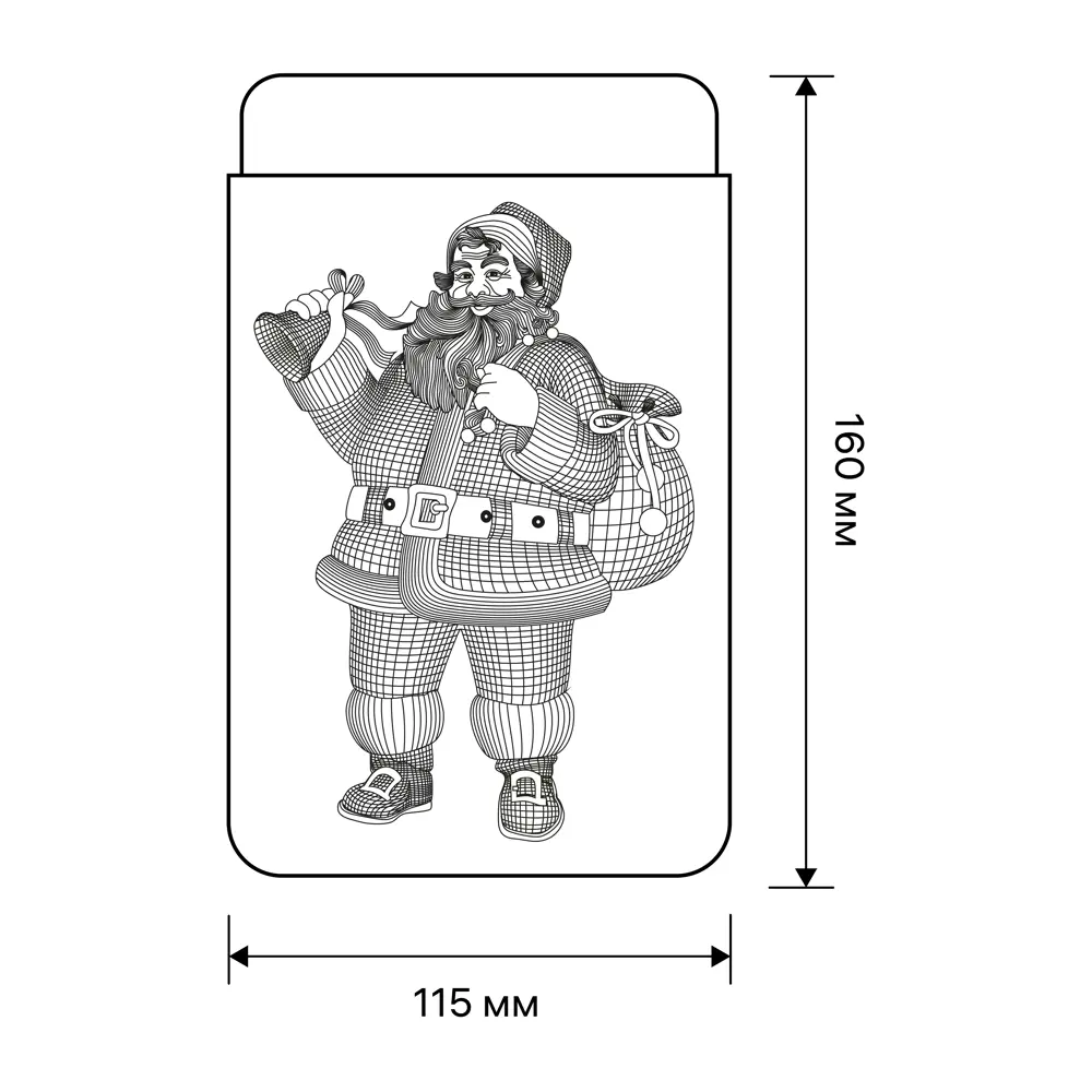 Светильник светодиодный Ritter Santa Claus 3D 29289 0 на батарейках STLM-2076713 - Вид №13