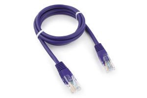 15933213 Патч-корд UTP PP12-1M/V кат.5e, 1м, литой, многожильный фиолетовый PP12-1M/V Cablexpert