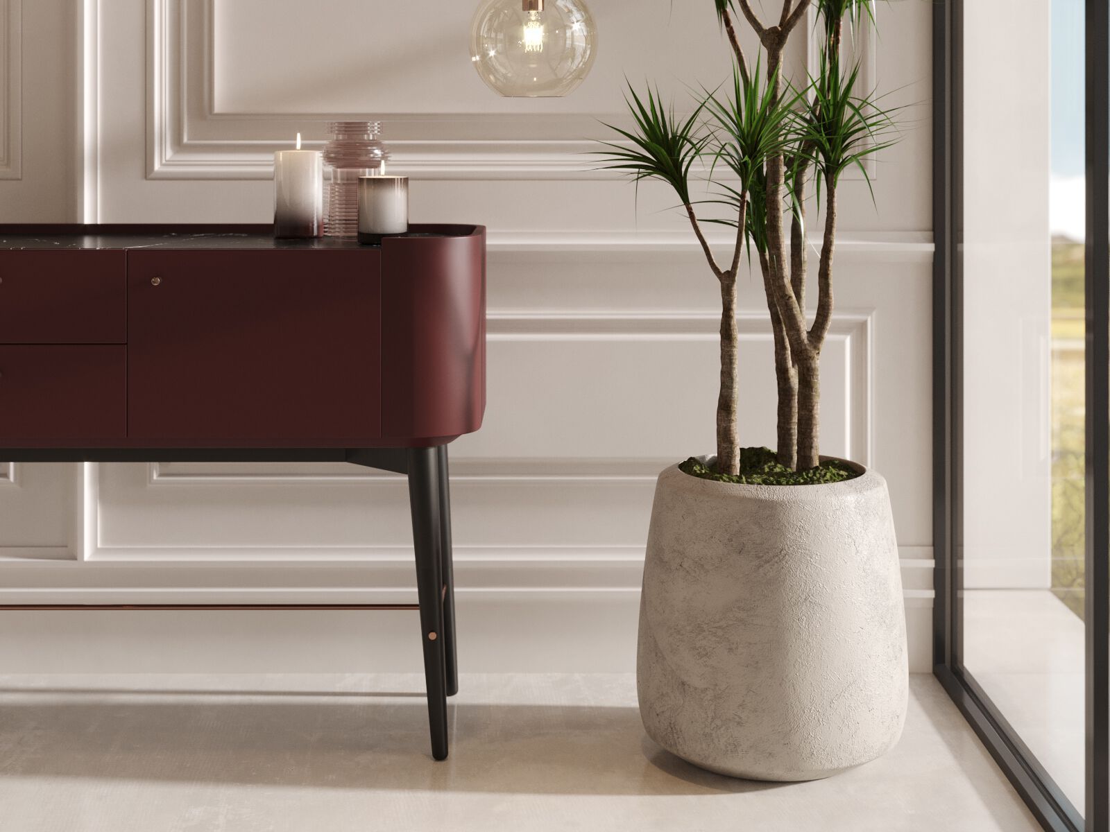 Деревянная прямоугольная консоль с ящиками PRADDY Natur ARCH-00079391 - Вид №5