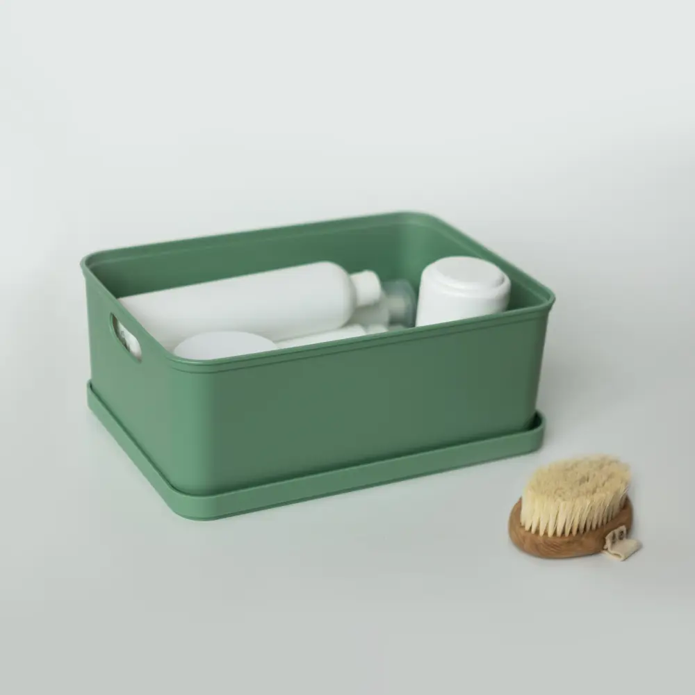 Органайзер для хранения Berossi 23x13x32 см пластик цвет зелёный STLM-2068171 - Вид №8