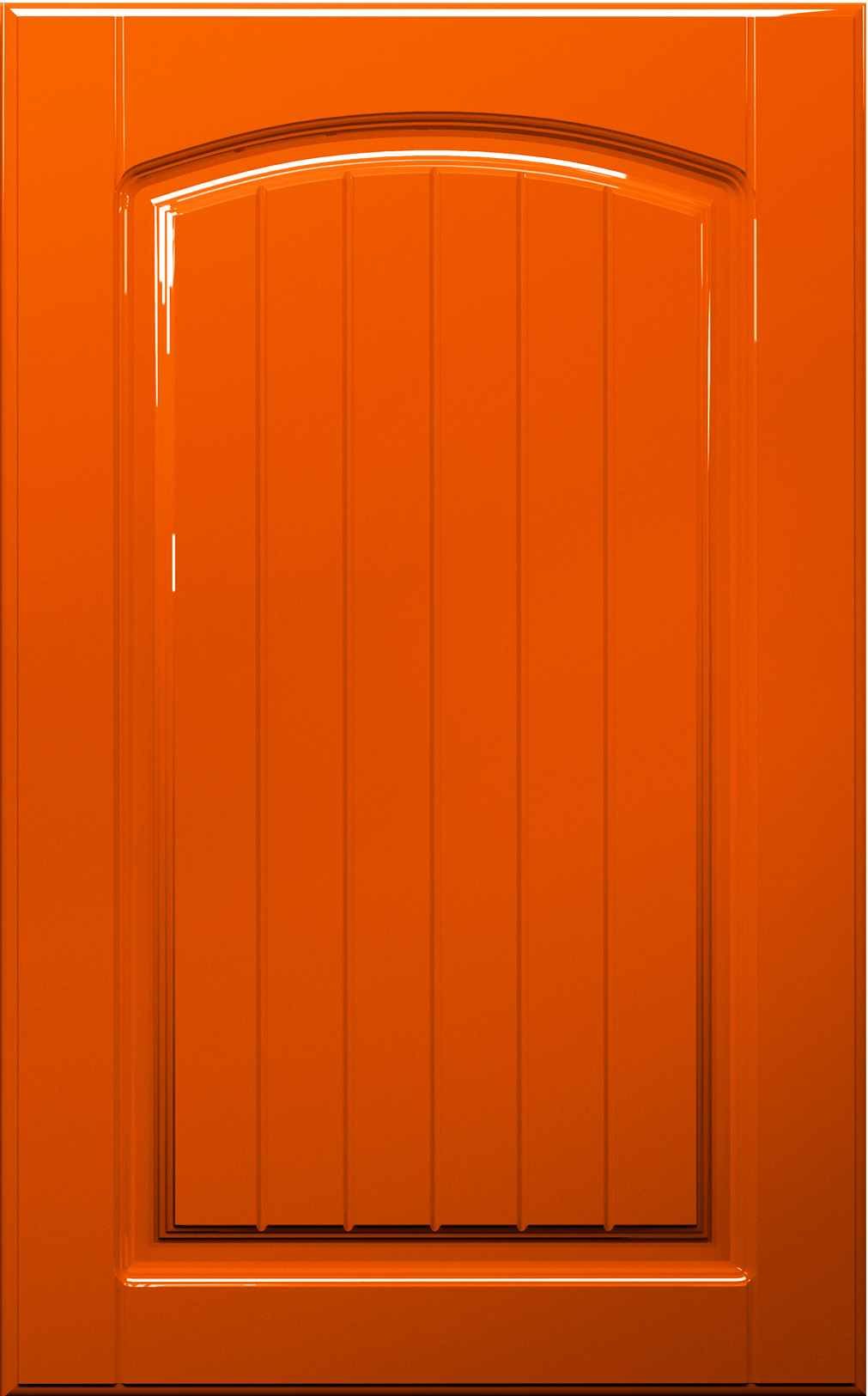 Фасады для кухни Кантри Фрезеровка «Арка сложная» Оранжевый глянец №185 SIDAK SIST2644-48