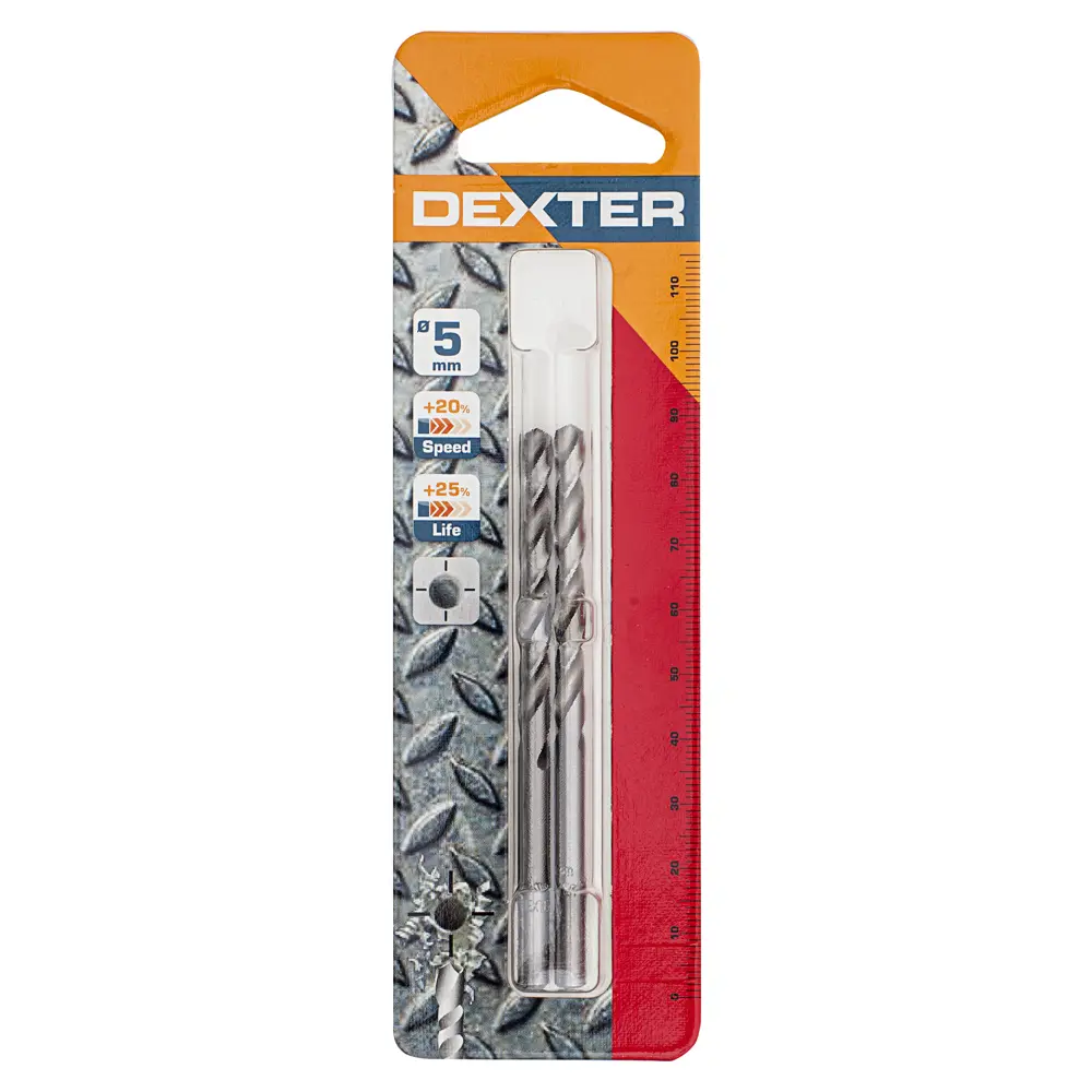 Сверло по металлу HSS-G 5х86 мм Dexter SM260 STLM-2040933 - Вид №4