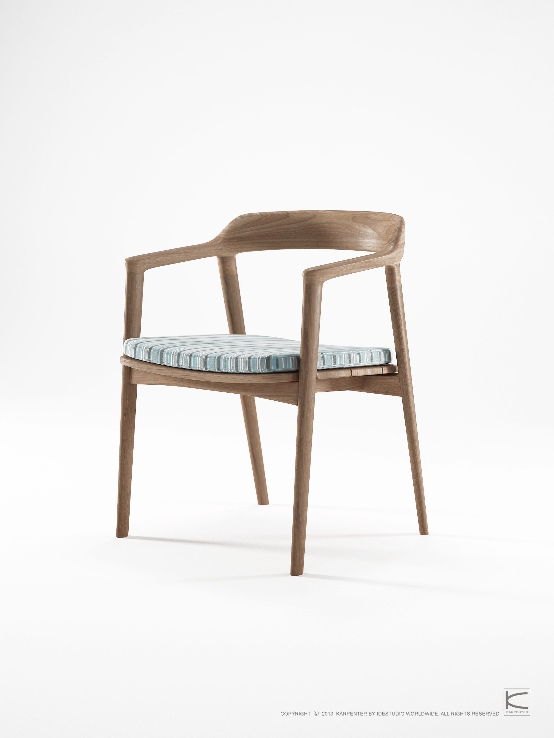 Стул из тикового дерева с подлокотниками KARPENTER Grasshopper Outdoor ARCH-00022537 - Вид №36