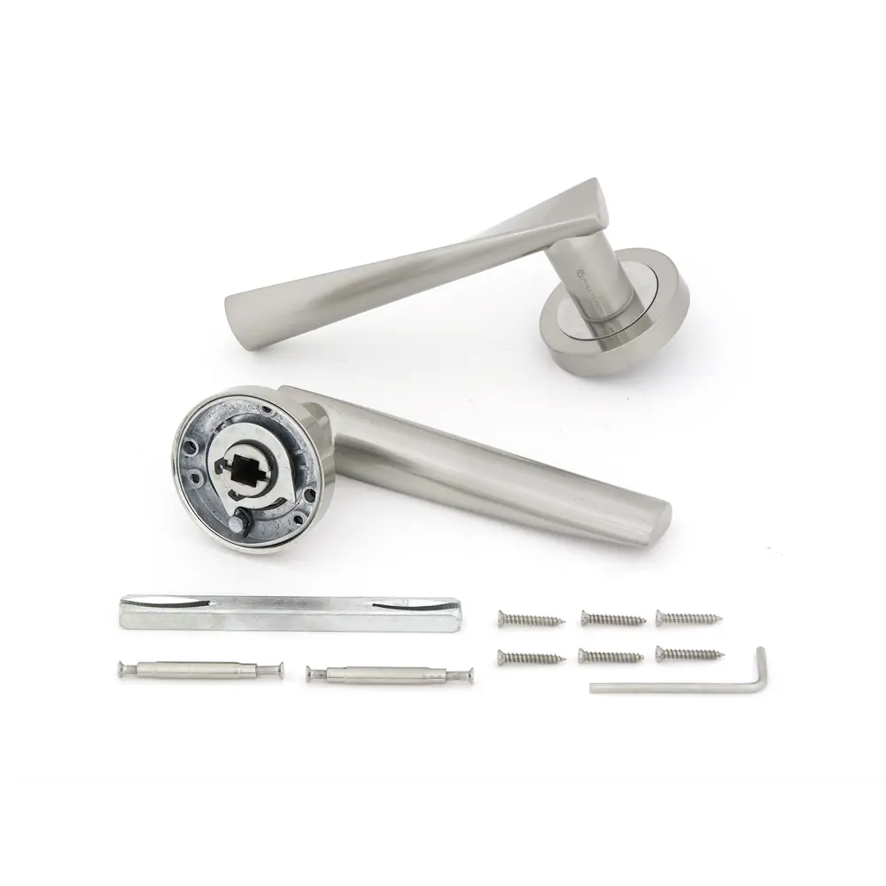 Дверные ручки Palladium Z 101 SN, без запирания, комплект, цвет никель STLM-2186980 - Вид №1