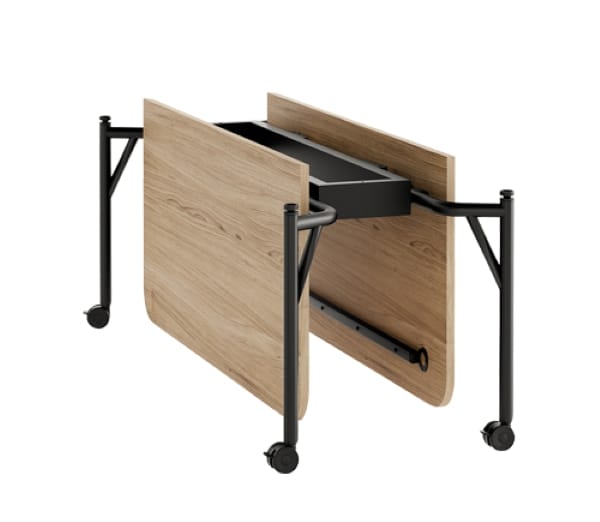 Деревянный квадратный складной стол на колесах Howe Folding Surfaces ARCH-00066352 - Вид №1