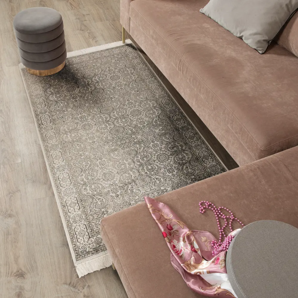 DEVOS-CABY Ковер Isphahan кремовый 80x150 см для гостиной и спальни 89375833 STLM-1399252