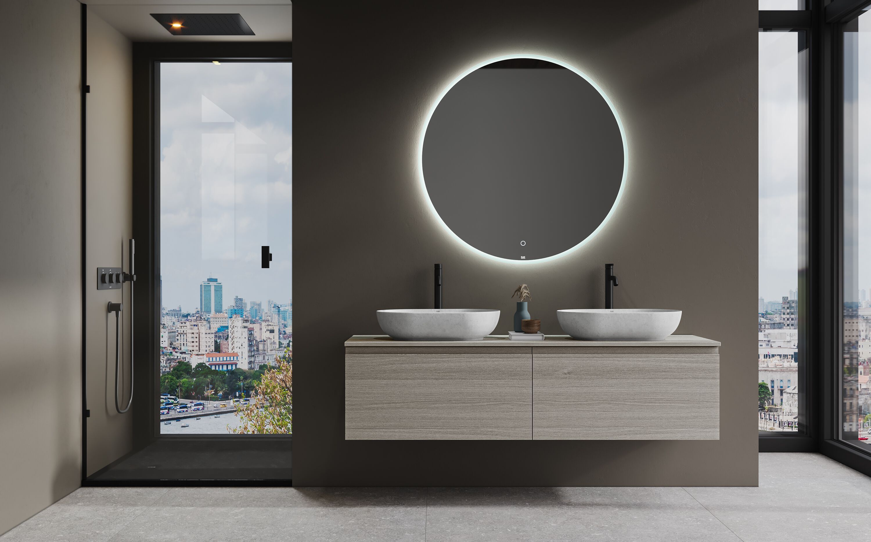 Керамическая овальная столешница RAK Ceramics RAK-Skin ARCH-00005205 - Вид №4