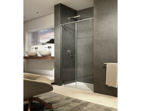 Стеклянная ниша душевая кабина с распашной дверью