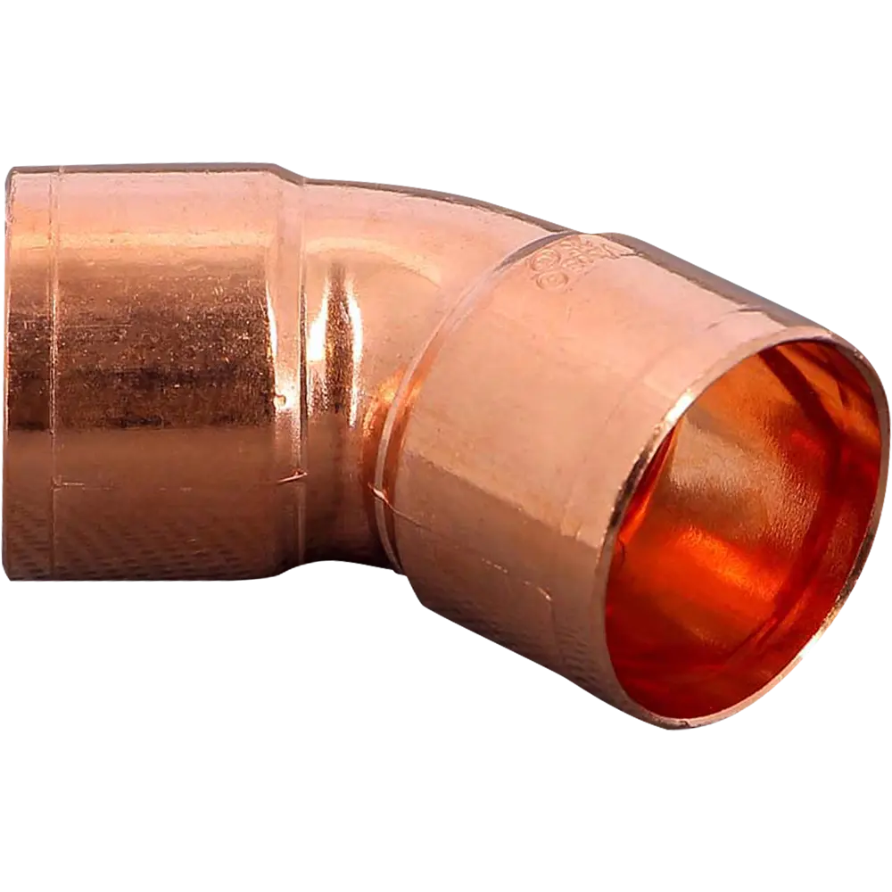 Отвод пайка 45° Viega двухраструбный, 28 мм, медь 101459 STLM-2114272