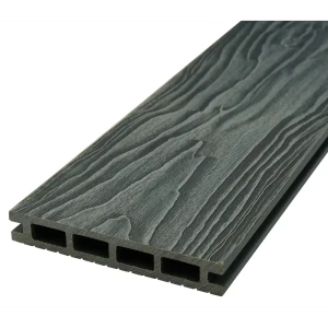 Террасная доска ДПК Прима Groentec цвет Серый 3000x145x22 мм Вельвет 0.44 м²