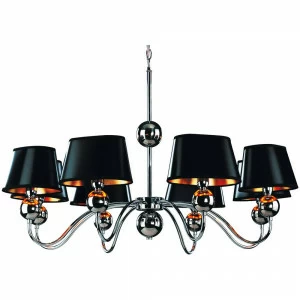 Подвесная люстра Arte Lamp Turandot A4011LM-8CC ARTE LAMP ДИЗАЙНЕРСКИЕ, TURANDOT 056149 Черный